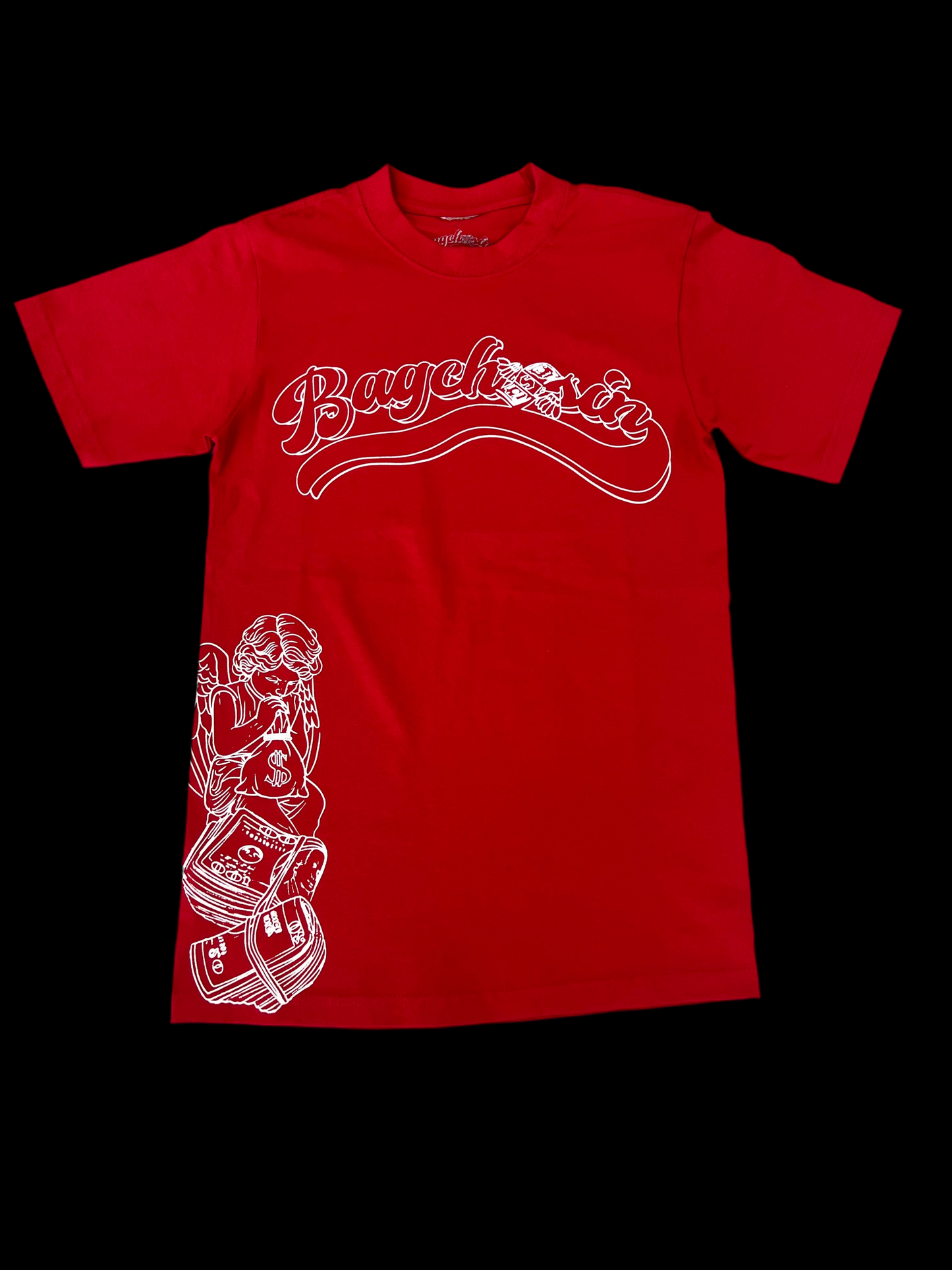 Red BagCha$in Angel T-Shirt