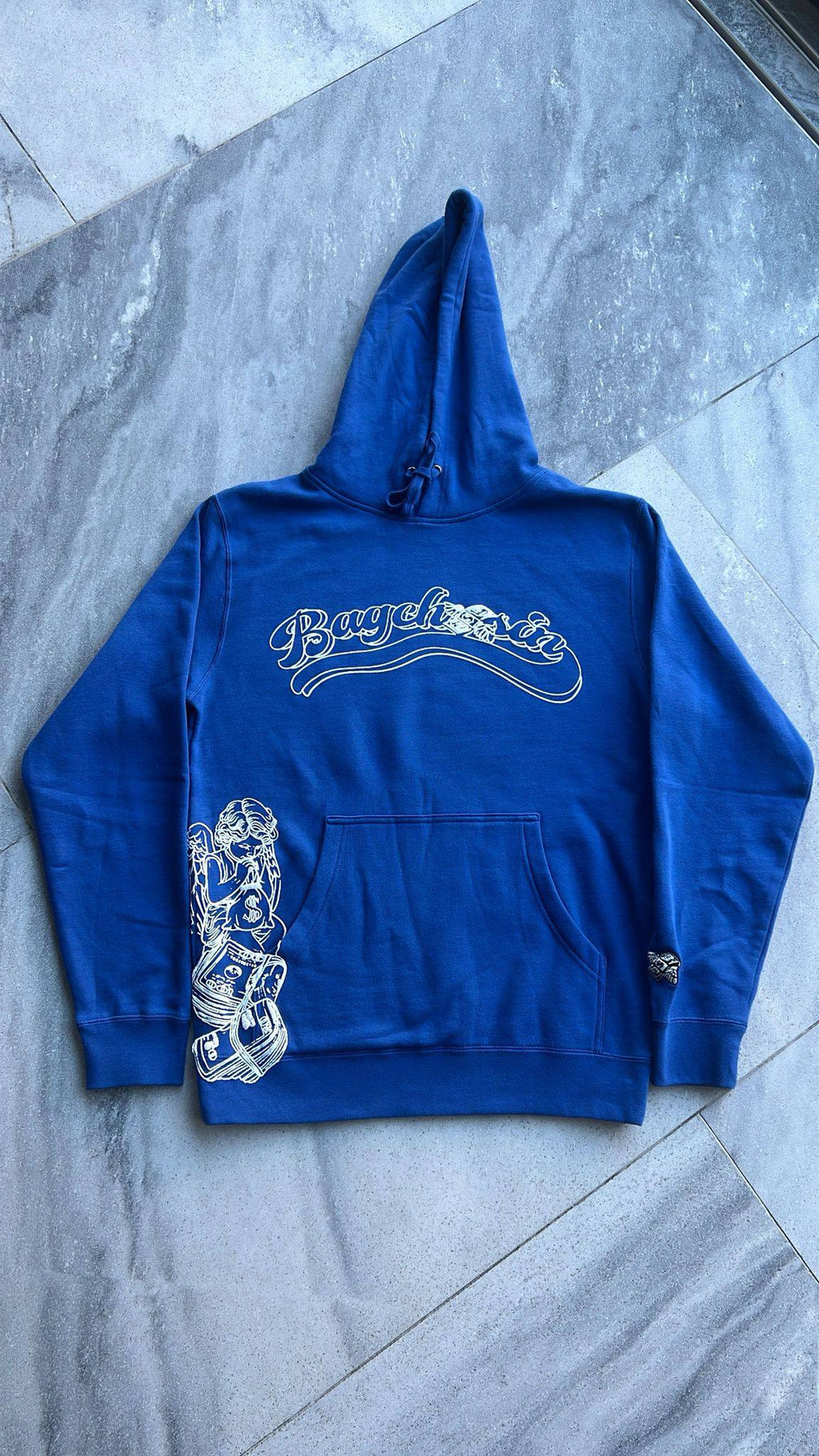 Royal Blue BagCha$in OG Logo Hoodie