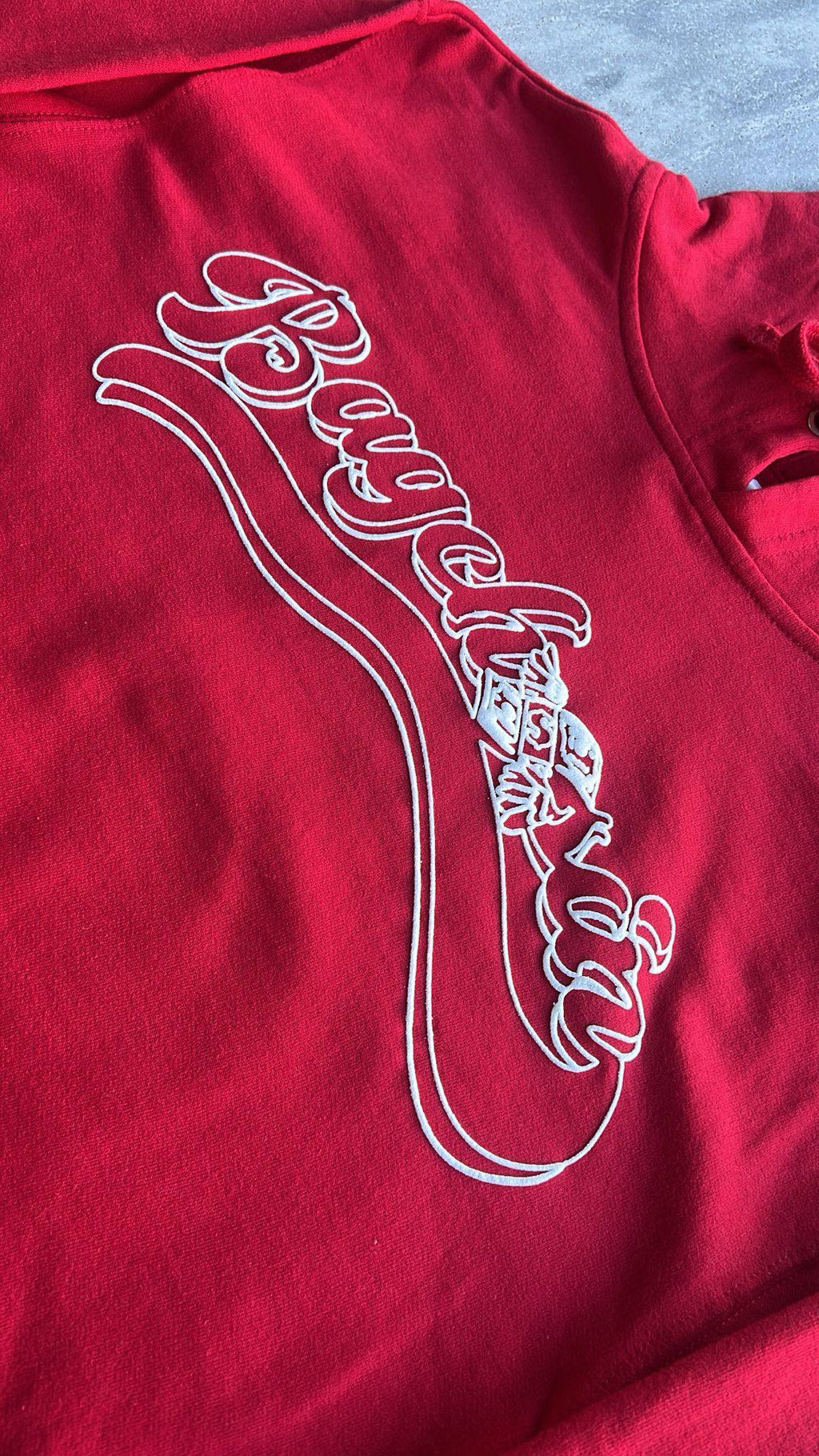 Red BagCha$in OG Logo Hoodie