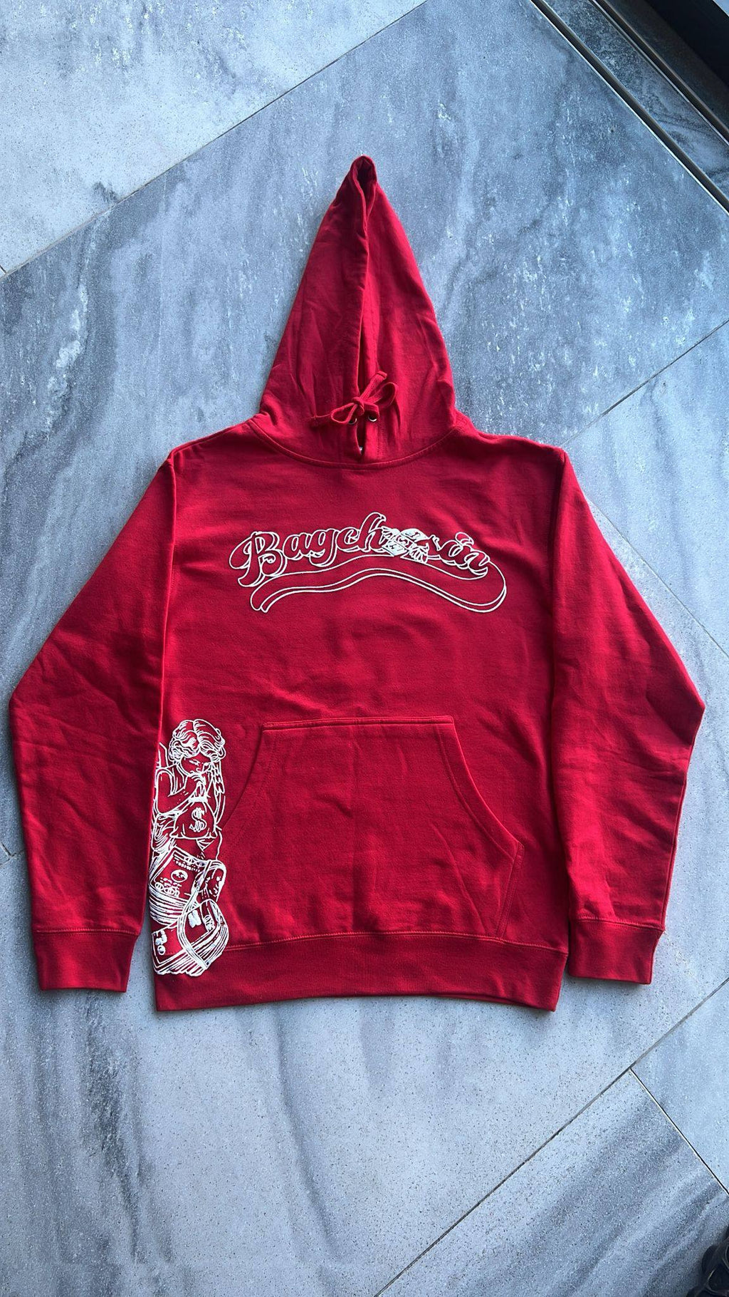 Red BagCha$in OG Logo Hoodie