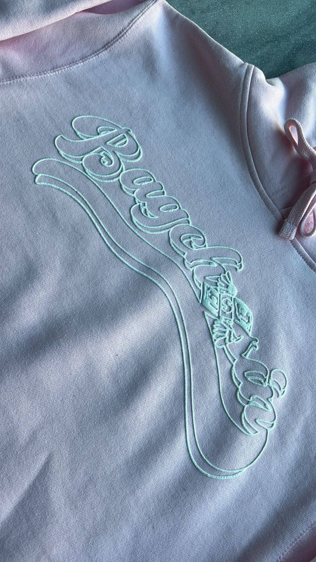 Light Pink BagCha$in OG Logo Hoodie