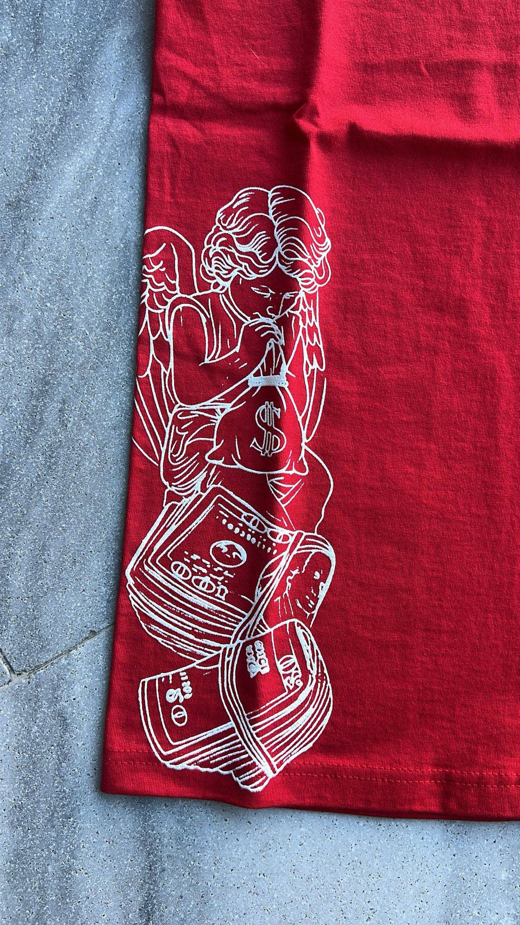 Red BagCha$in Angel T-Shirt
