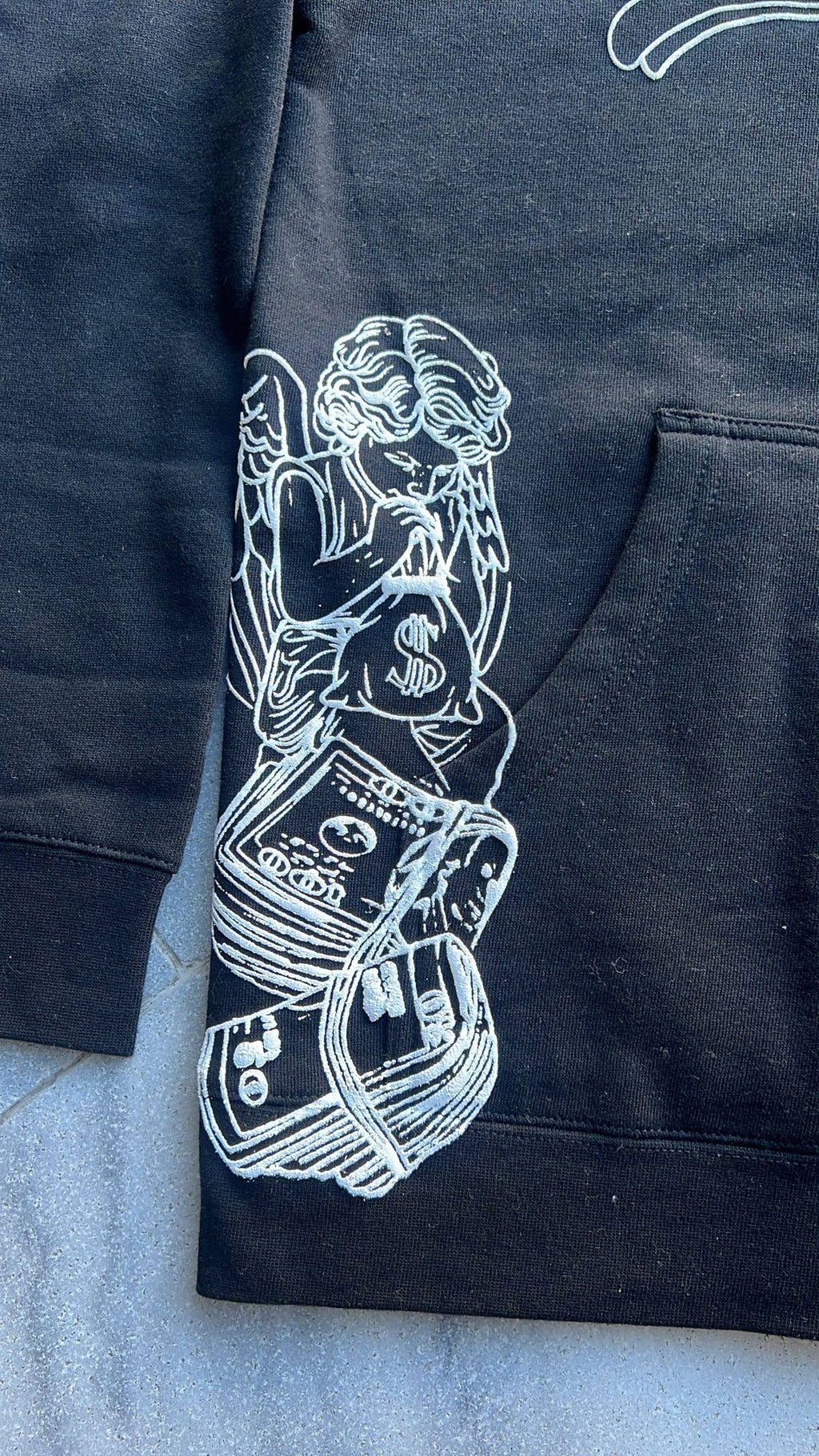 Black BagCha$in OG Logo Hoodie