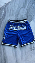 Royal Blue Retro Basketball Shorts