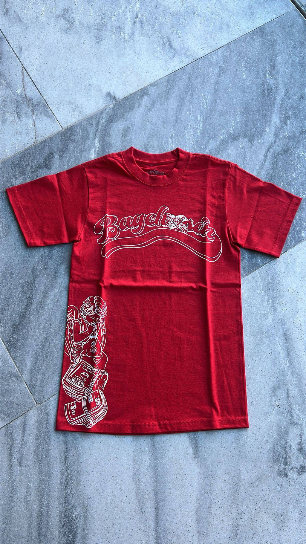 Red BagCha$in Angel T-Shirt