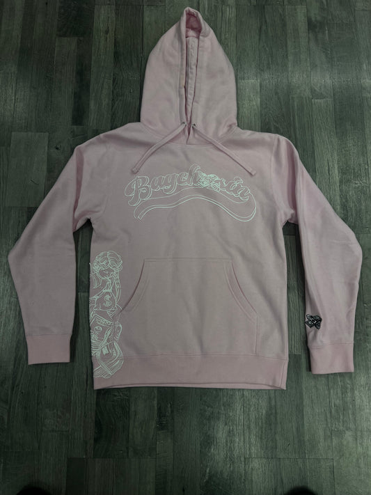 Light Pink BagCha$in OG Logo Hoodie