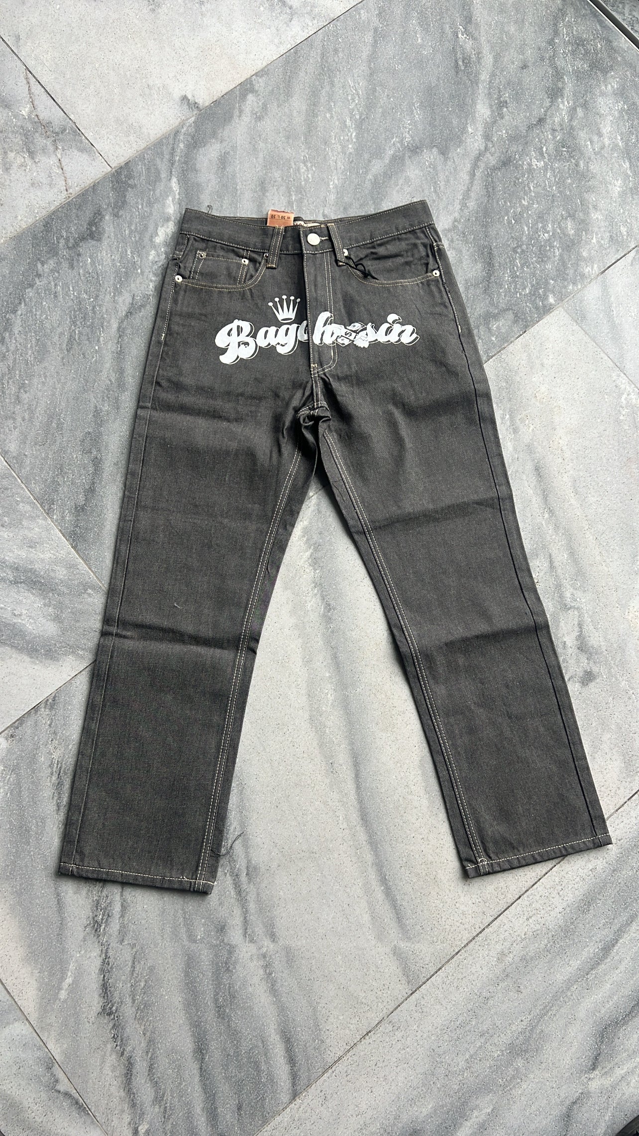 Light Grey BagChasin Denims Crown Logo