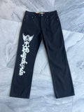 Jet Black BagCha$in Angel Logo Denims