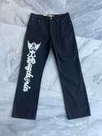 Jet Black BagCha$in Angel Logo Denims
