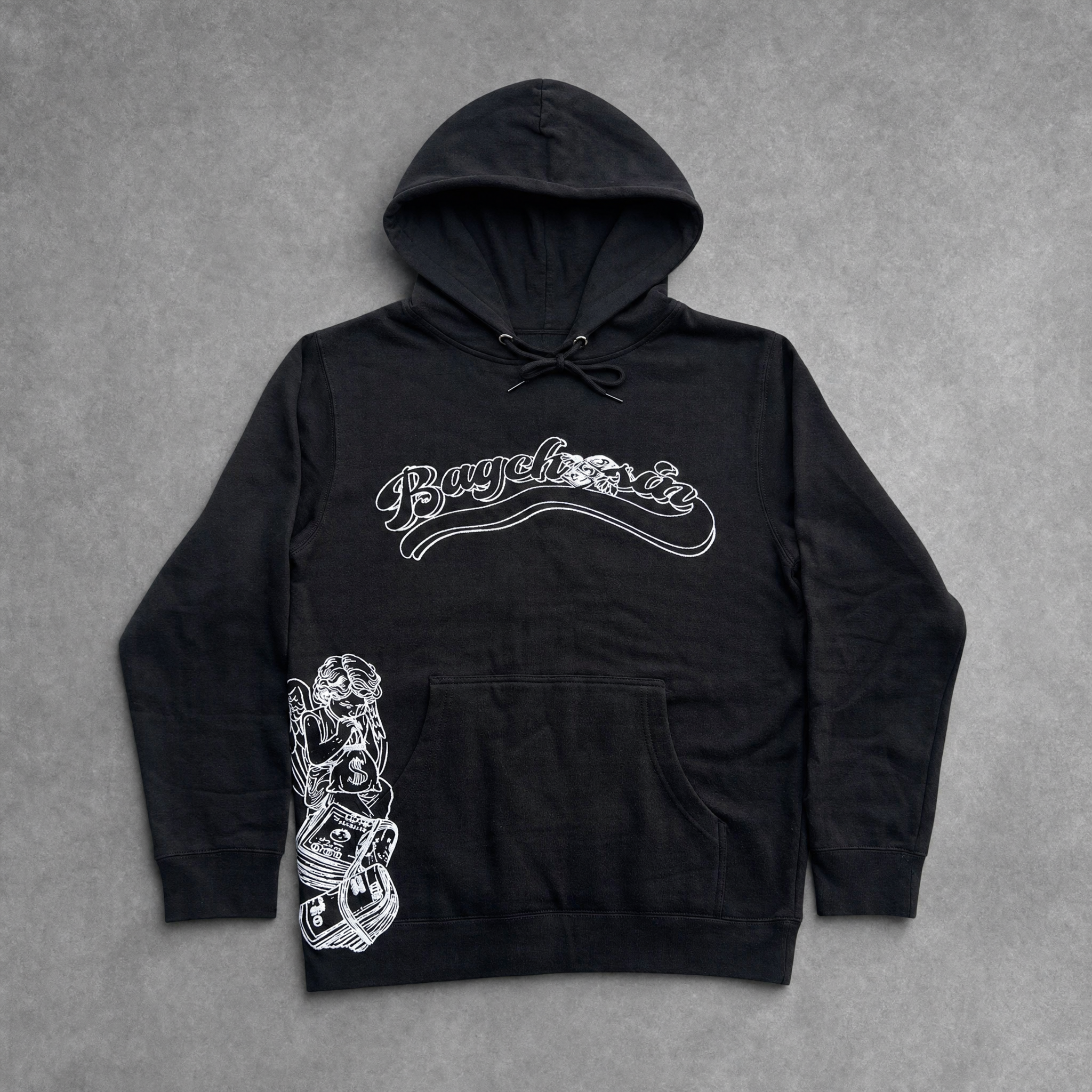 Black BagCha$in OG Logo Hoodie