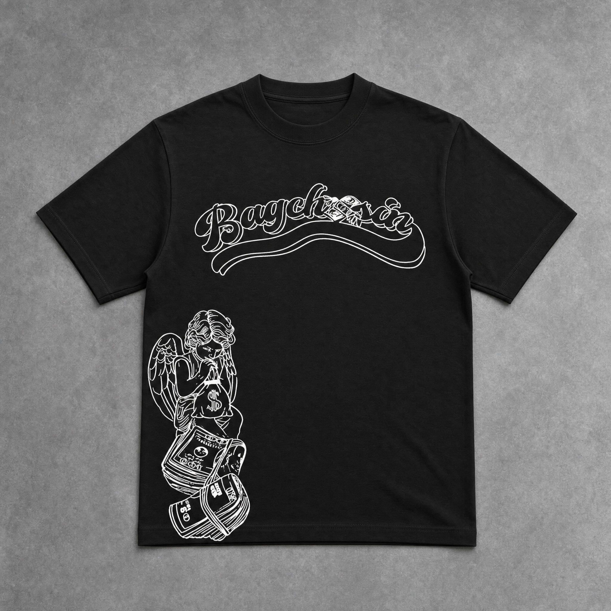 Black BagCha$in Angel T-Shirt
