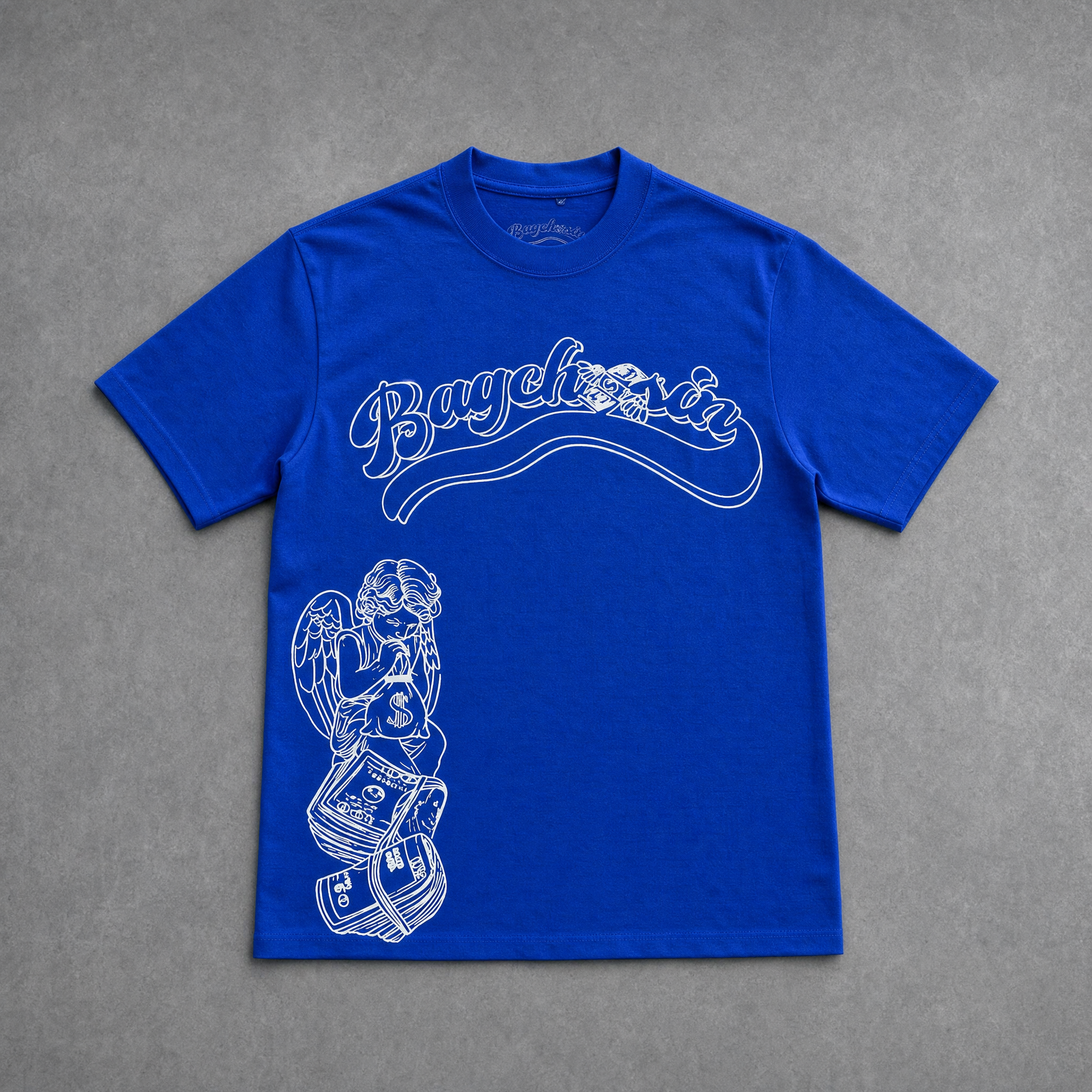 Blue BagCha$in Angel T-Shirt